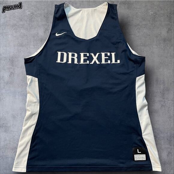 Nike Drexel Dragons Team Iss Basketball Jersey Reversible L - Picture 1 of 11